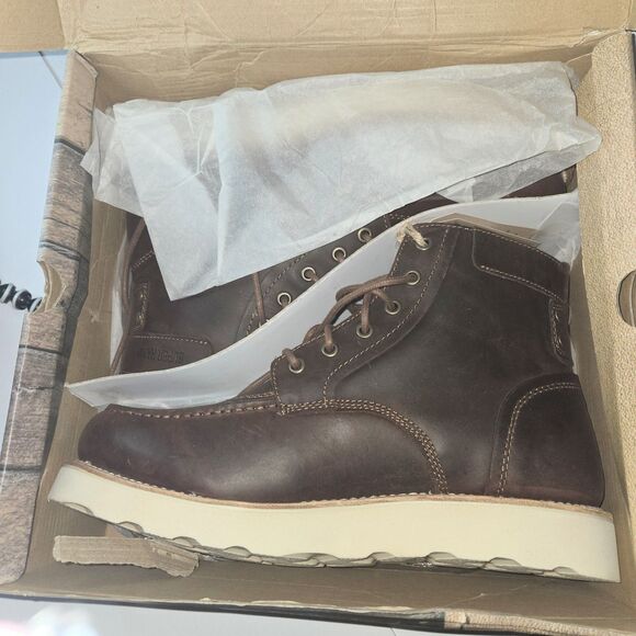 SUPERLAMB Boot DZO Brown Leather Work Boots Red Head Men Sz 11D US NEW With Box main image 4